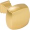 Jeffrey Alexander 1-1/8" Overall Length Brushed Gold Square Audrey Cabinet Knob 278BG - alternate 7